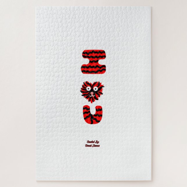 I Fuzzy U Puzzle (50.8 cm x 76.2 cm) (Vertical)