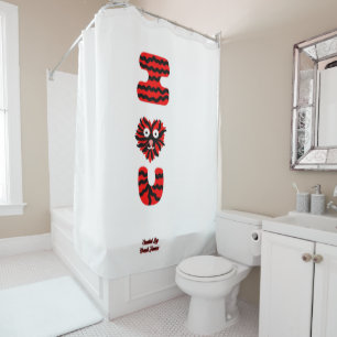 I Fuzzy U Shower Curtain