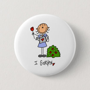 I Garden 6 Cm Round Badge