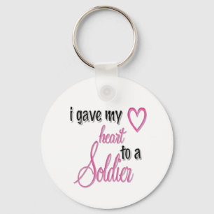 "I Gave My Heart To A Soldier" Key Ring