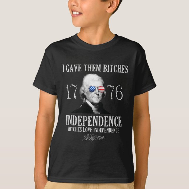 I Gave Them Es 1776 Independence  T-Shirt (Front)
