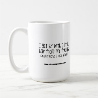 "I get by with a little help from my friends" Mug