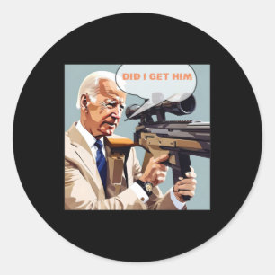 I Get Him Bulletproof Trump 2024 Classic Round Sticker