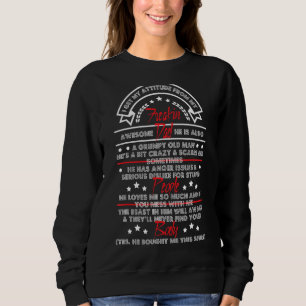 I Get My Freaking Awesome Daddy Father's Day Vinta Sweatshirt