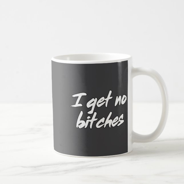 I Get No Es Funny Ironic Meme Trendy Quote  Coffee Mug (Right)