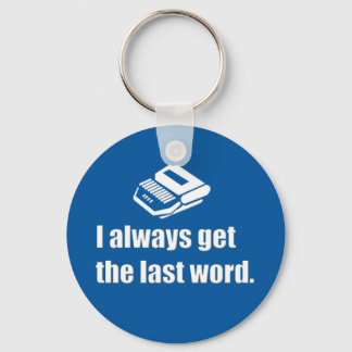 I get the last word court reporter key ring