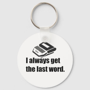 I get the last word steno key ring