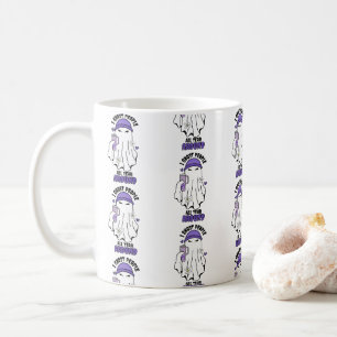 I ghost People all year around Funny Ghost Purple Coffee Mug