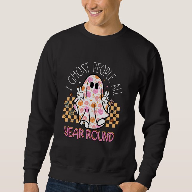 I Ghost People All Year Round Boojee Spooky Season Sweatshirt (Front)