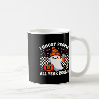 I Ghost People All Year Round Retro Funny Hallowee Coffee Mug