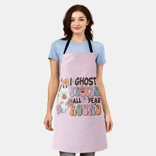 I Ghost People Halloween Apron