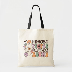 I Ghost People Halloween Tote Bag