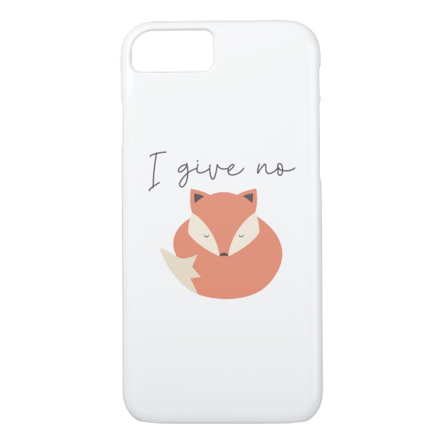 I Give No Fox Case-Mate iPhone Case (Back)