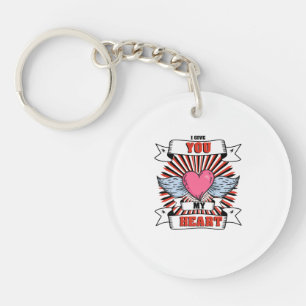 I Give You My Heart Key Ring