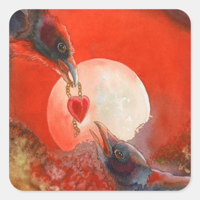 I Give You My Heart Square Sticker (Front)