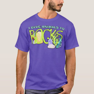 I Glue Animals To Rocks Aquarium Aquarist Fish Fsh T-Shirt