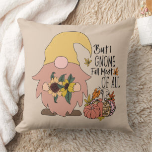 I Gnome Fall Most of All Comical Cushion