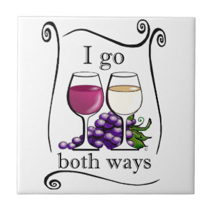I Go Both Ways! Ceramic Tile