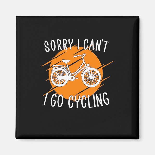 I Go Cycling Magnet (Front)