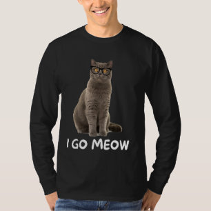 I Go Meow Funny Cat Meme Funny Singing T-Shirt