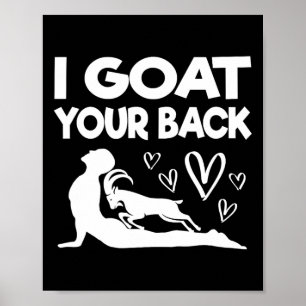 I Goat Your Ck Funny Goat Yoga Exercise Funny Yoga Poster