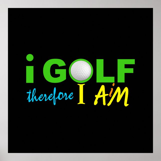 I GOLF poster - customise! (Front)