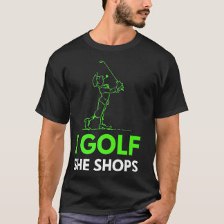 I Golf She Shops Premium  T-Shirt