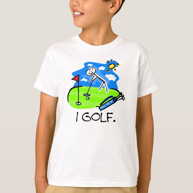 I Golf Stick Figure T-shirts (Front)