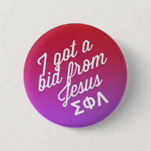 I got a bid from Jesus 6 Cm Round Badge