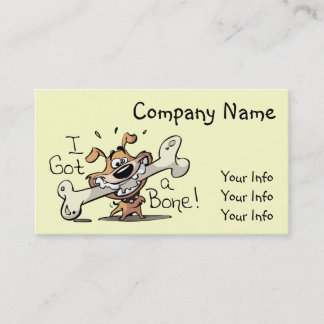 I Got a Bone - Dog Business Cards