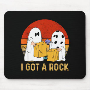 I Got A Rock Shirt Halloween Trick Or Treat Ghost  Mouse Pad
