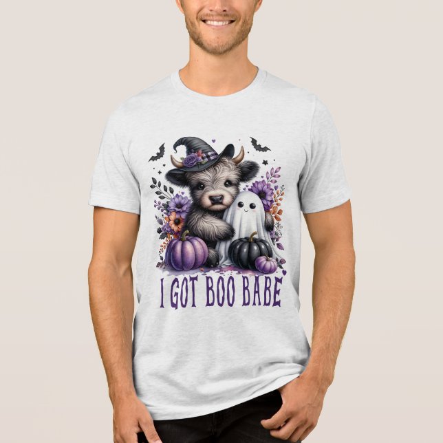 I Got Boo Babe Halloween Theme Tri-Blend Shirt (Front)