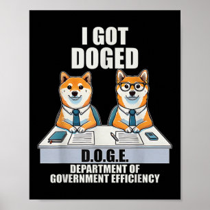 I Got Doged D.o.g.e Department Of Government Poster