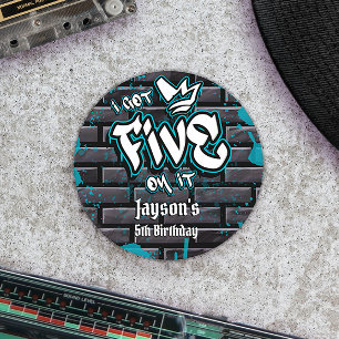 I Got Five on It  Classic Round Sticker