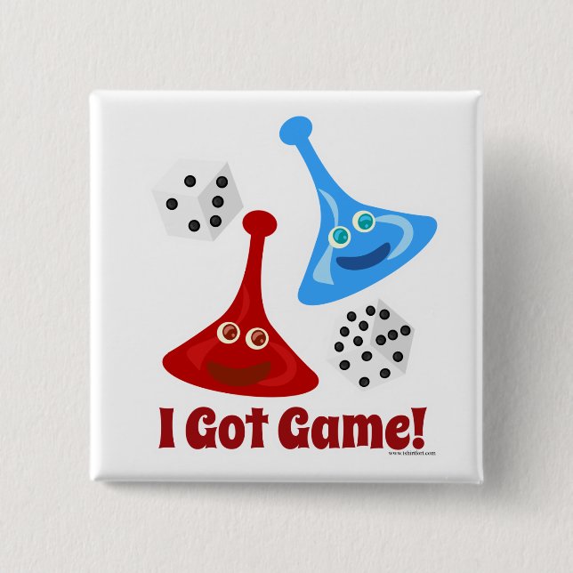 I Got Game 15 Cm Square Badge (Front)