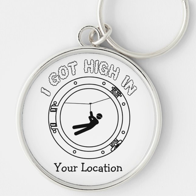 I Got High - Zipline Key Ring (Front)