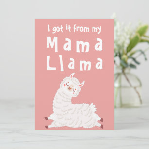 I Got It From My Mama Llama Mother's Day Card