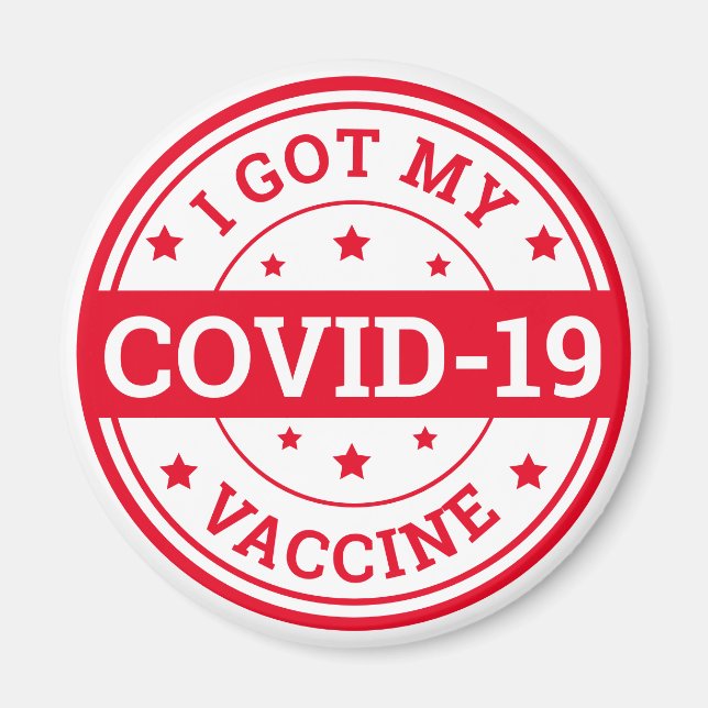 I Got My Covid-19 Vaccine Magnet (Front)