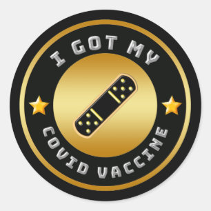 I Got My COVID Vaccine Vaccination  Classic Round Sticker
