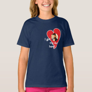 I got my dad here! Photo Custom - Dark T-Shirt