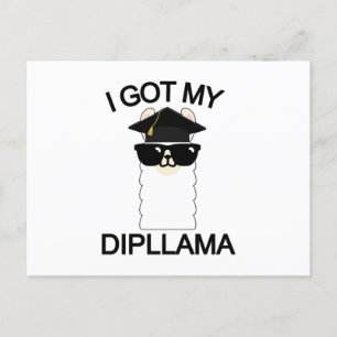 I Got My Dipllama Postcard