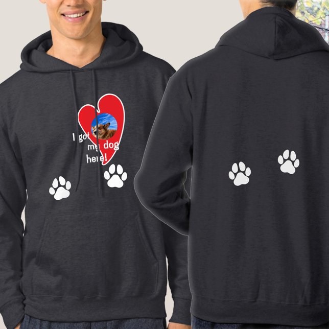 I got my dog here! Photo Custom - Dark Hoodie (For truly dogs lovers!)