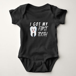I Got My First Tooth Baby Bodysuit