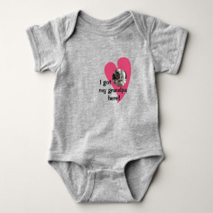 I got my grandpa here! Photo Custom Baby Bodysuit