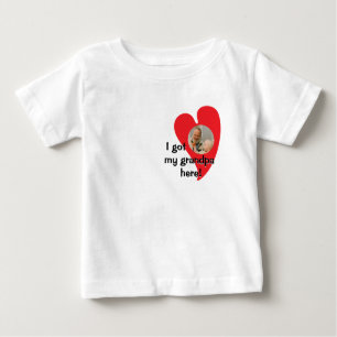 I got my grandpa here! Photo Custom  Baby T-Shirt