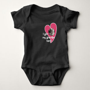I got my grandpa here! Photo Custom - Dark Baby Bodysuit