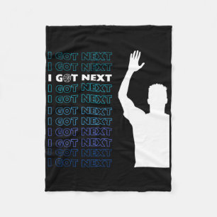 I Got Next Basketball Funny - Blue Black Fleece Blanket