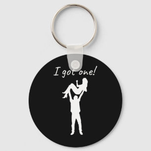 I Got One Funny Bride Groom Bachelor Wedding Party Key Ring