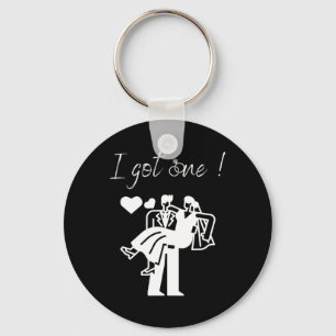 I Got One Funny Bride Men's Groom Wedding Party Ju Key Ring