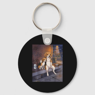 I Got That Dog In Me Funny Beagle Smoking Beer Mem Key Ring